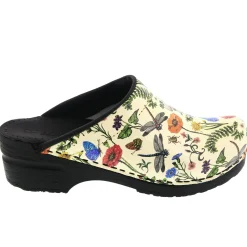BJORK Dahlia Open Back Leather Clogs