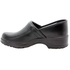 BJORK Flex Pro Closed Back Black Leather Clogs