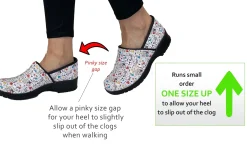 BJORK Flex Pro Closed Back Leather Clogs - CLOSEOUT
