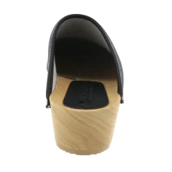 BJORK LEIA Wood Classic Open Back Patent Leather Clogs