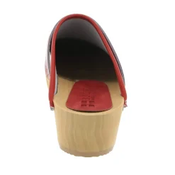 BJORK LEIA Wood Classic Open Back Patent Leather Clogs
