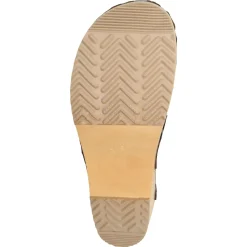 BJORK Linnea Wood Open Back Flower Print Leather Clogs - FACTORY SECOND