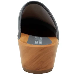 BJORK Maja Wood Abby Printed Leather Clogs