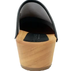 BJORK Maja Wood Graffiti II Leather Clogs