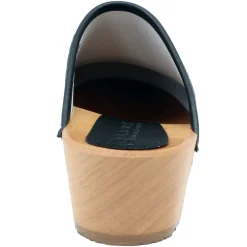 BJORK Maja Wood Hope Ribbons Printed Leather Clogs