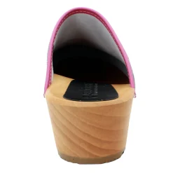 BJORK Maja Wood ISA Leather Clogs