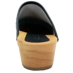 BJORK Maja Wood Juni Leather Clogs