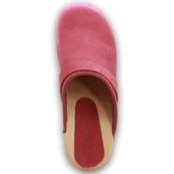BJORK Maja Wood Open Back in Nubuck Leather