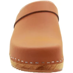 BJORK Maja Wood Open Back in Nubuck Leather