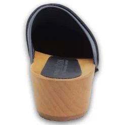 BJORK Maja Wood Open Back in Nubuck Leather