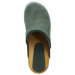 BJORK Maja Wood Open Back in Nubuck Leather