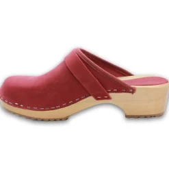 BJORK Maja Wood Open Back in Nubuck Leather