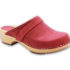 BJORK Maja Wood Open Back in Nubuck Leather