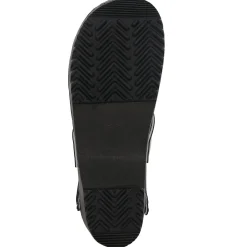 BJORK Mala Wood Open Back Leather Clogs