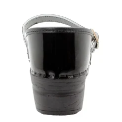 BJORK MARCELLA Mary Jane Black Patent Leather Clogs