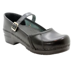 BJORK MARCELLA Mary Jane Cabrio Leather Clogs