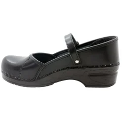 BJORK MARCELLA Mary Jane Cabrio Leather Clogs