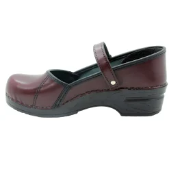 BJORK MARCELLA Mary Jane Cabrio Leather Clogs