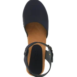 BJORK MARGARETA Swedish Wood Clog Sandals in Oiled Leather