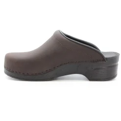 BJORK Men's SAM OPEN BACK Oiled Leather Clogs - CLOSEOUT