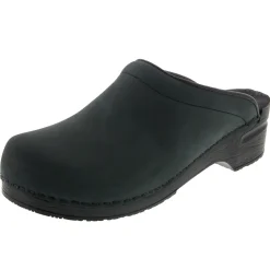 BJORK Men's SAM OPEN BACK Oiled Leather Clogs - CLOSEOUT