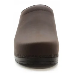 BJORK Men's SAM OPEN BACK Oiled Leather Clogs - CLOSEOUT