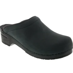 BJORK Men's SAM OPEN BACK Oiled Leather Clogs - CLOSEOUT