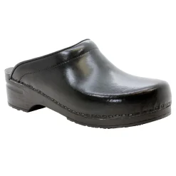BJORK Men's STEIN Open Back Cabrio Leather Clogs - CLOSEOUT