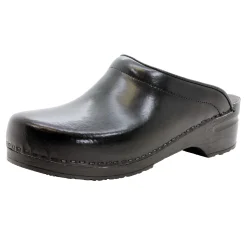 BJORK Men's STEIN Open Back Cabrio Leather Clogs - CLOSEOUT