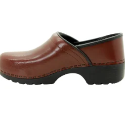 BJORK Men's Swedish Professional Brown Leather Clogs - CLOSEOUT