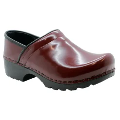 BJORK Men's Swedish Professional Patent Leather Clogs