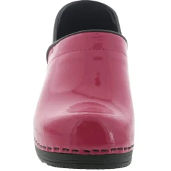 BJORK PRO ELSA Patent Leather Clogs in Fuchsia - CLOSEOUT
