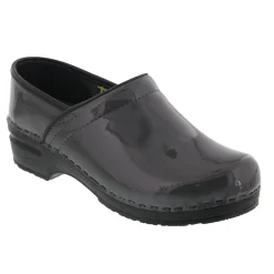 BJORK PRO ELSA Patent Leather Clogs in Fuchsia - CLOSEOUT