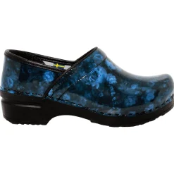 BJORK PROFESSIONAL Agata Printed Leather Clogs - CLOSEOUT