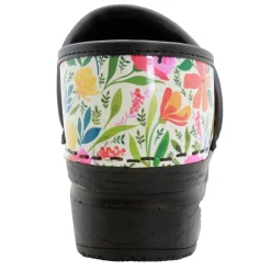 BJORK PROFESSIONAL Blomma Printed Leather Clogs - CLOSEOUT