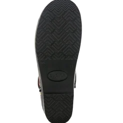 BJORK PROFESSIONAL Bonita Skull Leather Clogs - CLOSEOUT