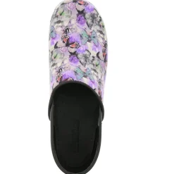 BJORK PROFESSIONAL Fjaril Butterfly Leather Clogs - CLOSEOUT