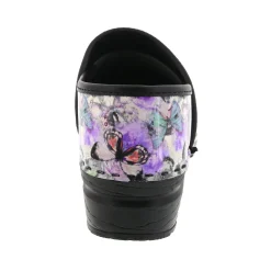 BJORK PROFESSIONAL Fjaril Butterfly Leather Clogs - CLOSEOUT