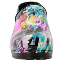 BJORK PROFESSIONAL Graffiti II Printed Leather Clogs