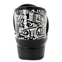 BJORK PROFESSIONAL Juni Printed Leather Clogs - CLOSEOUT