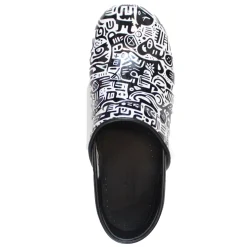 BJORK PROFESSIONAL Juni Printed Leather Clogs - CLOSEOUT