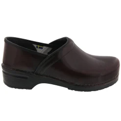 BJORK PROFESSIONAL Men's Bordeaux Cabrio Leather Clogs - CLOSEOUT