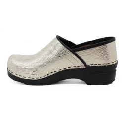 BJORK PROFESSIONAL Mysa Natural Tooled Leather Clogs