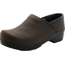 BJORK PROFESSIONAL Oiled Leather Clogs - CLOSEOUT