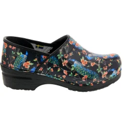 BJORK PROFESSIONAL Peacock Leather Clogs - CLOSEOUT