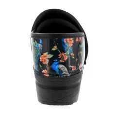 BJORK PROFESSIONAL Peacock Leather Clogs - CLOSEOUT