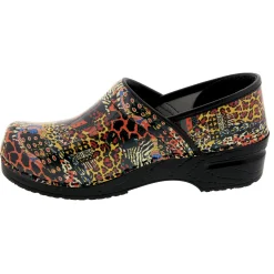 BJORK PROFESSIONAL Safari Chic Leather Clogs - CLOSEOUT