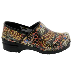 BJORK PROFESSIONAL Safari Chic Leather Clogs - CLOSEOUT