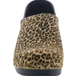 BJORK PROFESSIONAL Safari Collection Leather Clogs in Leopard - CLOSEOUT