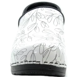 BJORK PROFESSIONAL Stencil Printed Leather Clogs - CLOSEOUT